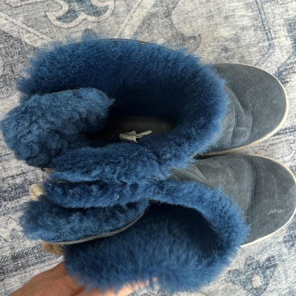 UGG Selene Bailey Bow Nautical Rope navy blue boots sz 8 - Picture 8 of 8